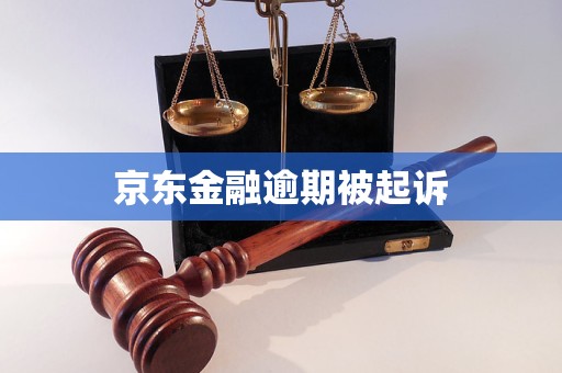 京东金融逾期被起诉